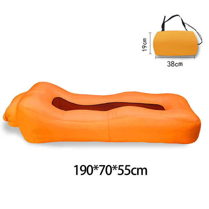 Inflatable Lounger Air Sofa – 160x80x70cm Portable Couch for Camping, Beach, and Backyard
