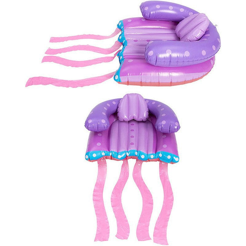 Jellyfish Inflatable Pool Float – Fun Purple PVC Water Lounge for Summer Play