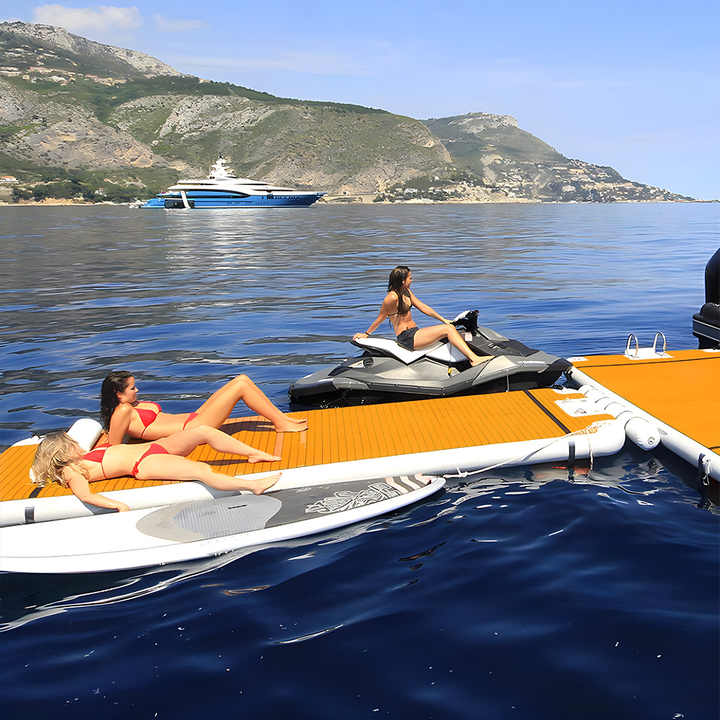 Heavy-Duty Inflatable Dock Platform – Floating PVC EVA Water Mat for Boats & Lakeside Leisure