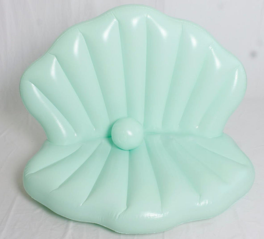 Giant Inflatable Shell Pool Float – PVC Outdoor Lounger for Resort & Pool Fun
