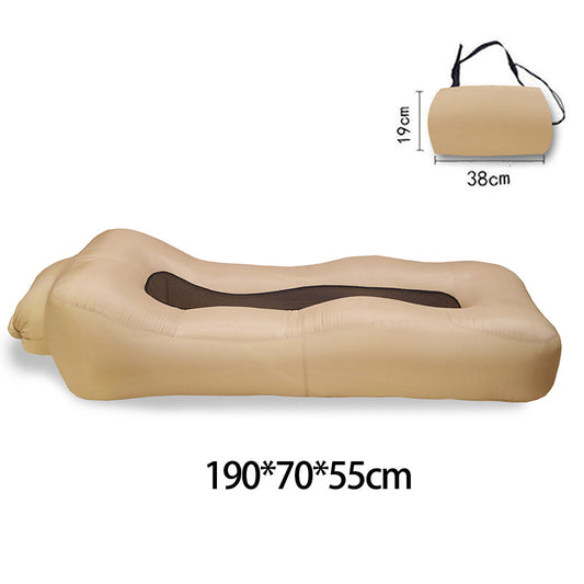 Inflatable Lounger Air Sofa – 160x80x70cm Portable Couch for Camping, Beach, and Backyard