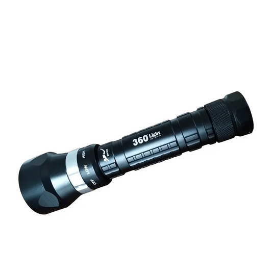 Professional USB Rechargeable Diving Flashlight – IPX8 Waterproof Hand Torch with 3600 Lumens and Magnetic Control
