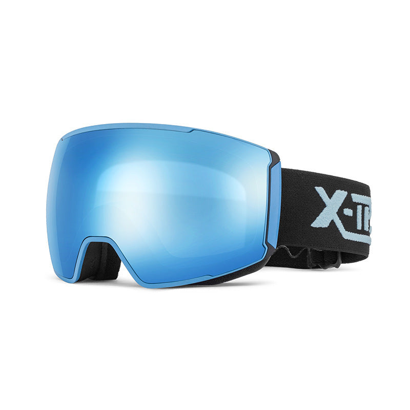 Magnetic Ski Goggles for Adults – Dual-Layer Anti-Fog TPU Lens with OTG Design