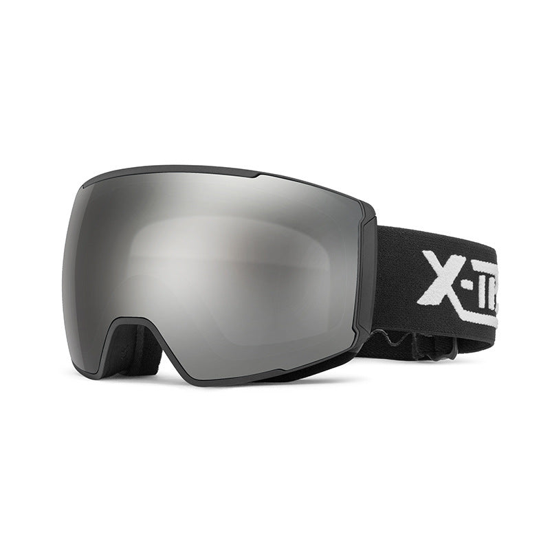 Magnetic Ski Goggles for Adults – Dual-Layer Anti-Fog TPU Lens with OTG Design