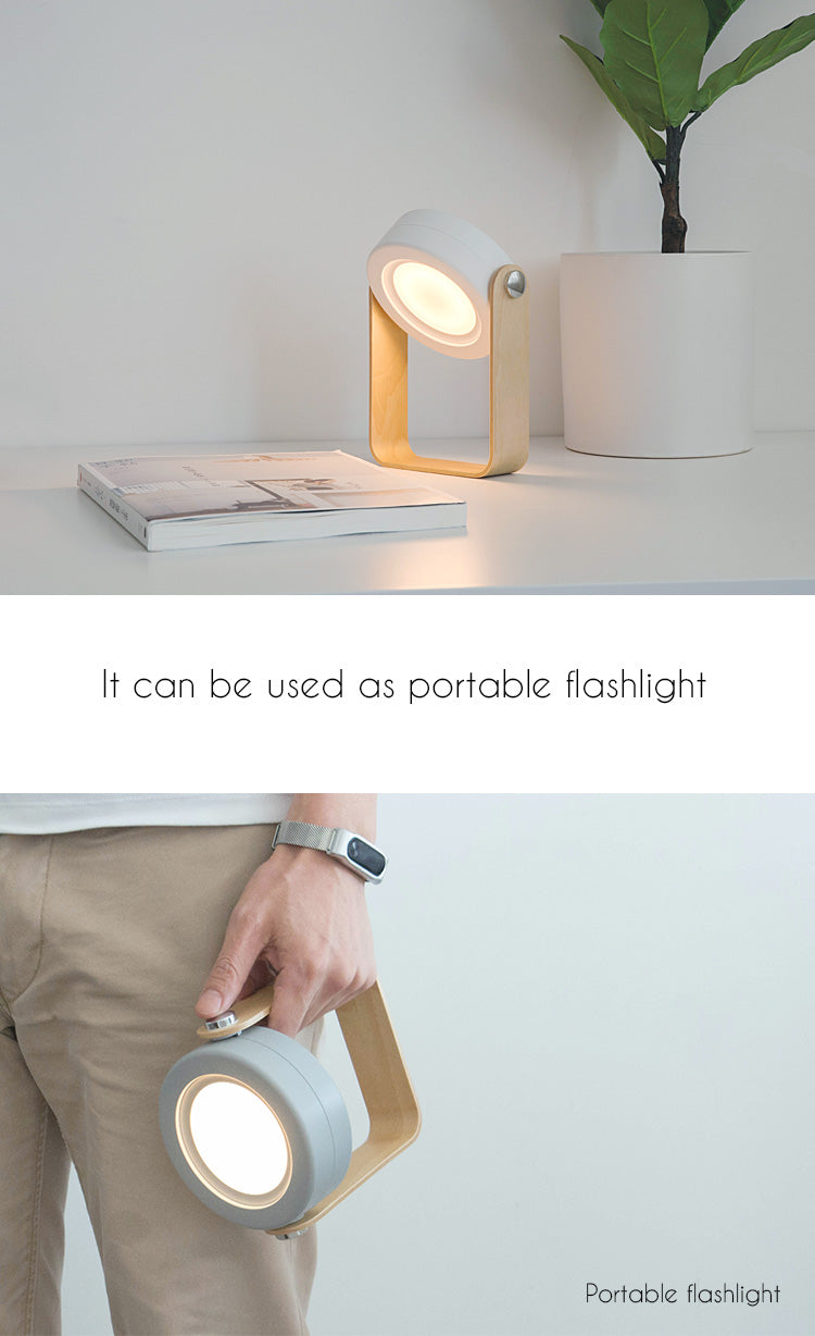 Foldable Touch LED Camping Lamp – USB Rechargeable 3-Level Dimmable Night Light with 1200mAh Battery